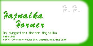 hajnalka horner business card